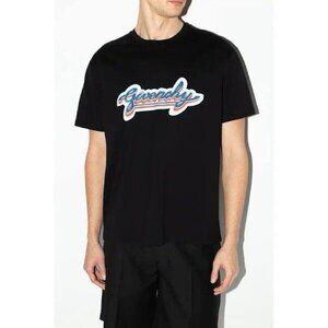 Women’s GIVENCHY RETRO LOGO‎ T-SHIRT BLACK Size Large L